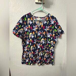 XL Disney’s Stitch Scrub Top